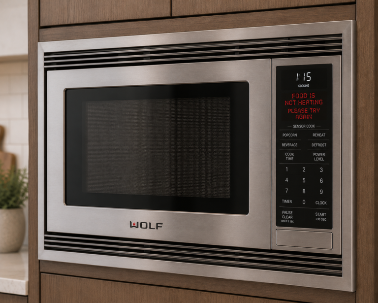 wolf microwave not heating