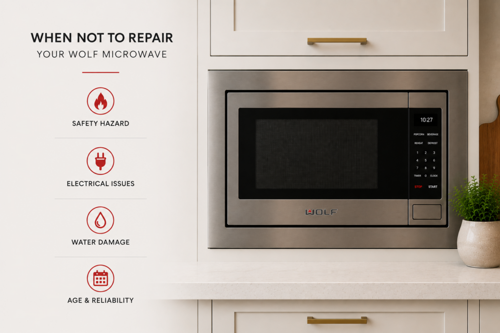 when to replace the wolf microwave